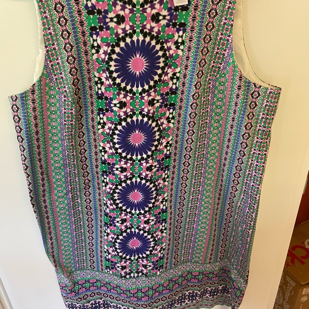 London Times Multicolor Geometric Dress
